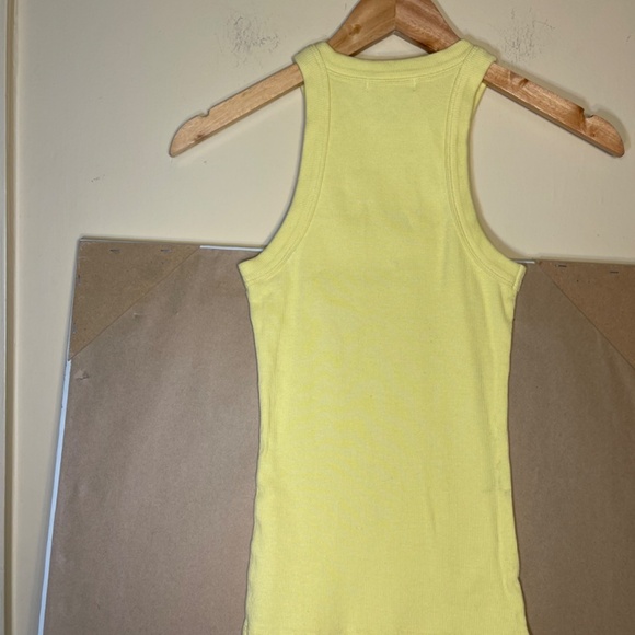 Yellow Ribbed Tank Top - Picture 5 of 7
